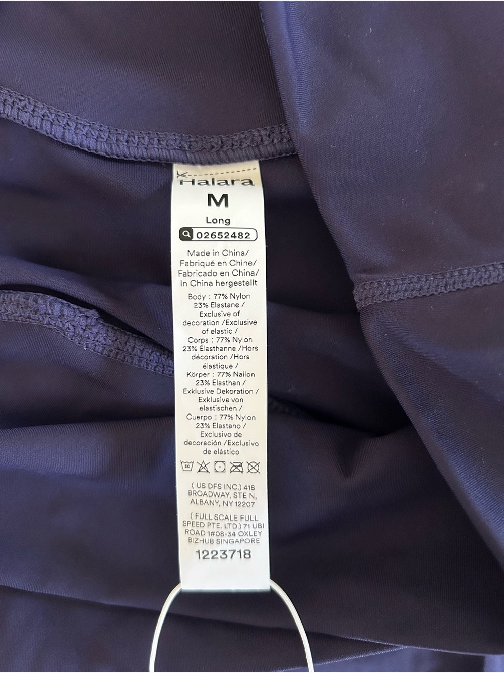 HALARA Navy High-Waist V-Front 2-in-1 Tennis Skirt (Longer 7” length) - Picture 6 of 6
